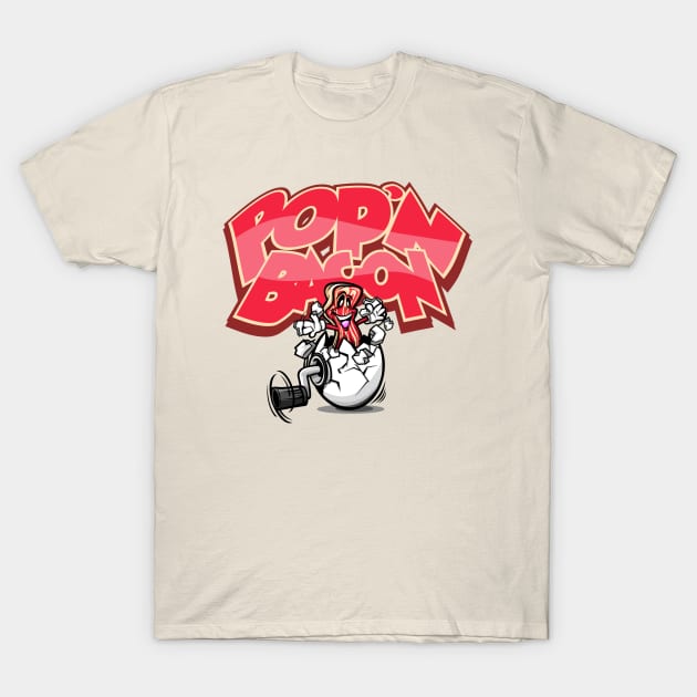 Pop'n Bacon T-Shirt by FunkyTurtle